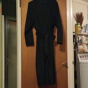 Just Fab faux suede drape coat
